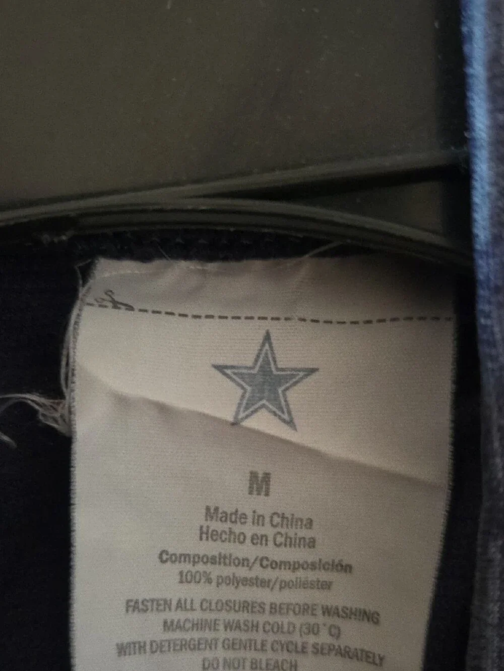 Women's Navy Half-Zip Pullover with Star Emblem